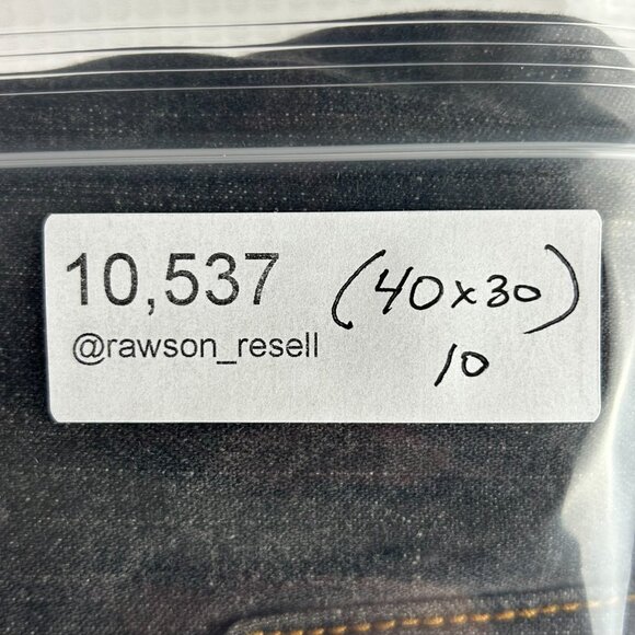 Rocawear Black Goth Baggy Jeans 40x30 Gold Stitched Loose Fit 90s Hip Hop Skate - Picture 7 of 7